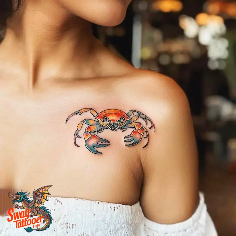 120 Crab Tattoo Design Ideas with Meaning and Symbolism 13 Crab Tattoo Design Ideas