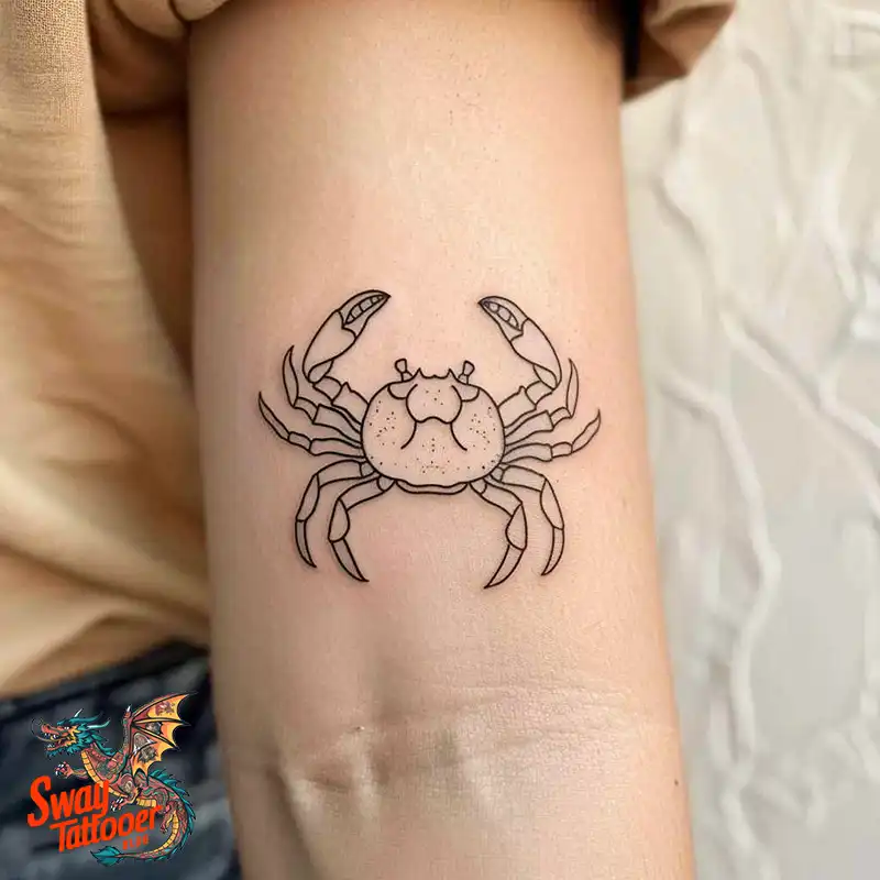 120 Crab Tattoo Design Ideas with Meaning and Symbolism 97 crab13