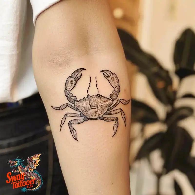 120 Crab Tattoo Design Ideas with Meaning and Symbolism 98 crab14