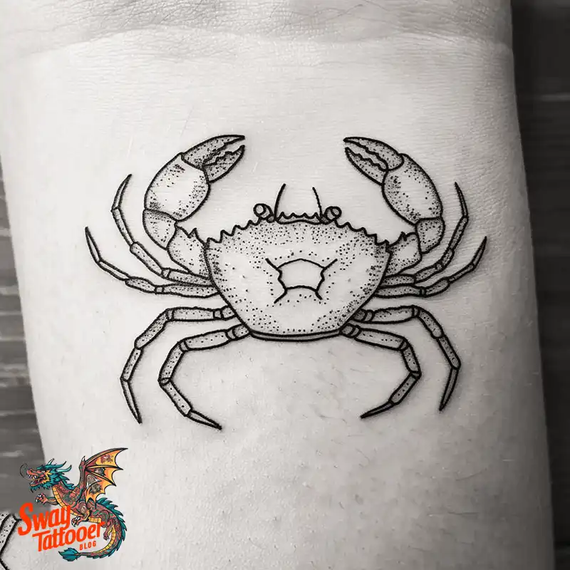 120 Crab Tattoo Design Ideas with Meaning and Symbolism 101 crab17