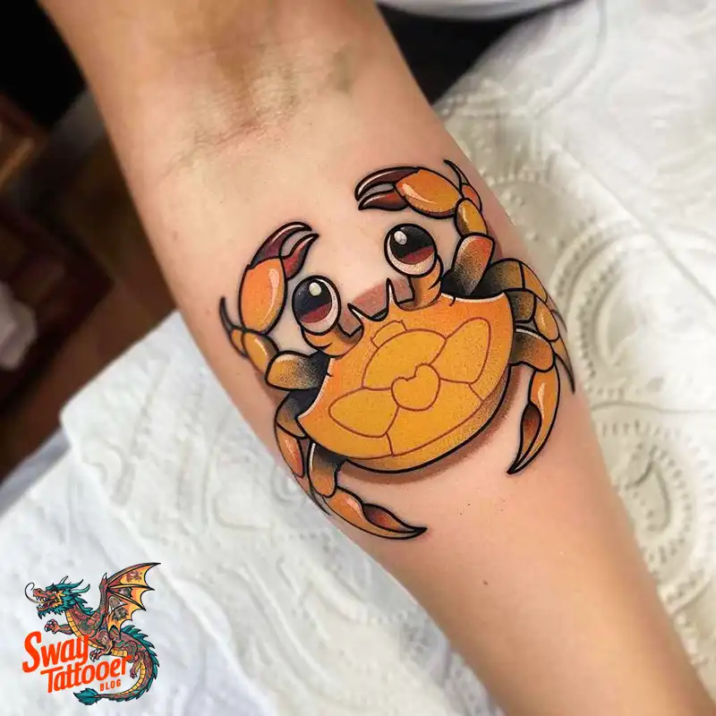 120 Crab Tattoo Design Ideas with Meaning and Symbolism 115 crab2