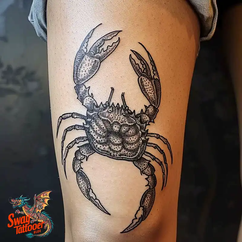 120 Crab Tattoo Design Ideas with Meaning and Symbolism 104 crab21