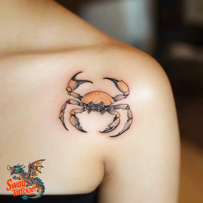 120 Crab Tattoo Design Ideas with Meaning and Symbolism 93 crab25
