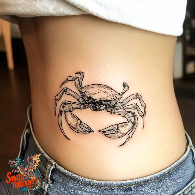 120 Crab Tattoo Design Ideas with Meaning and Symbolism 92 crab26