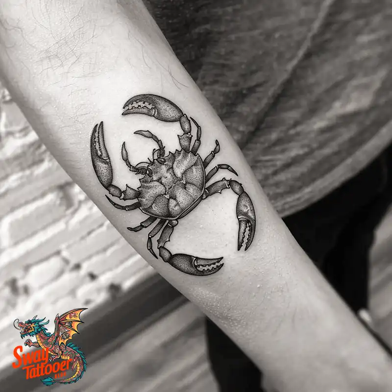 120 Crab Tattoo Design Ideas with Meaning and Symbolism 114 crab3