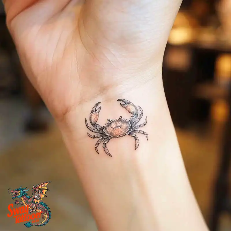 120 Crab Tattoo Design Ideas with Meaning and Symbolism 88 crab30