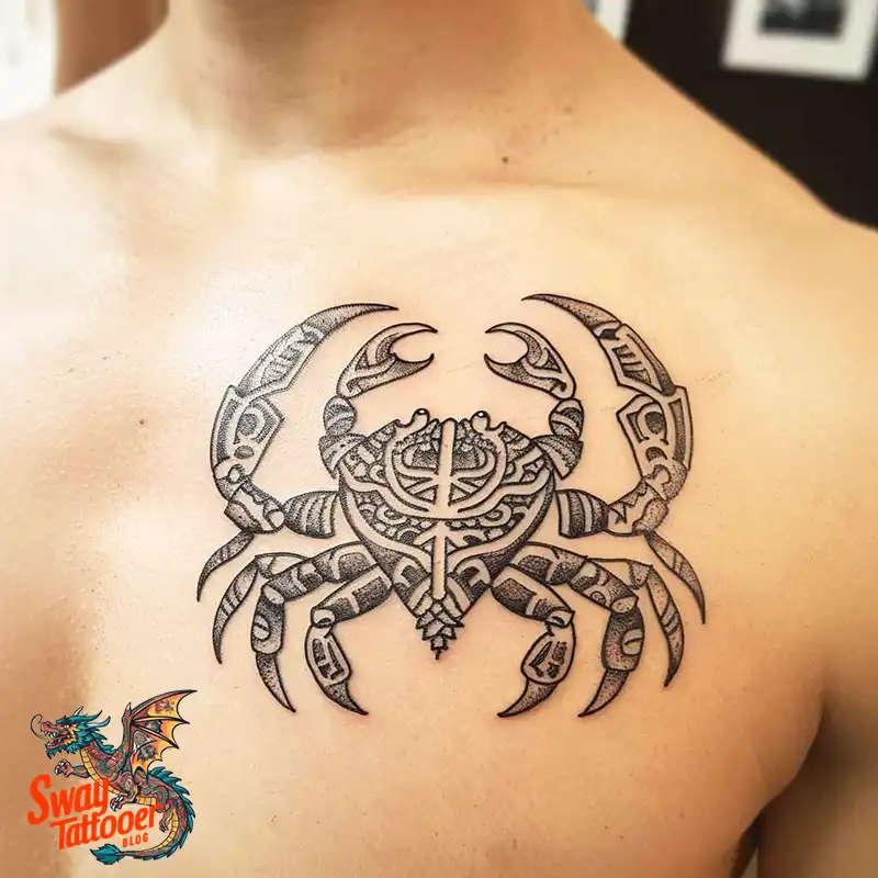 120 Crab Tattoo Design Ideas with Meaning and Symbolism 87 crab31