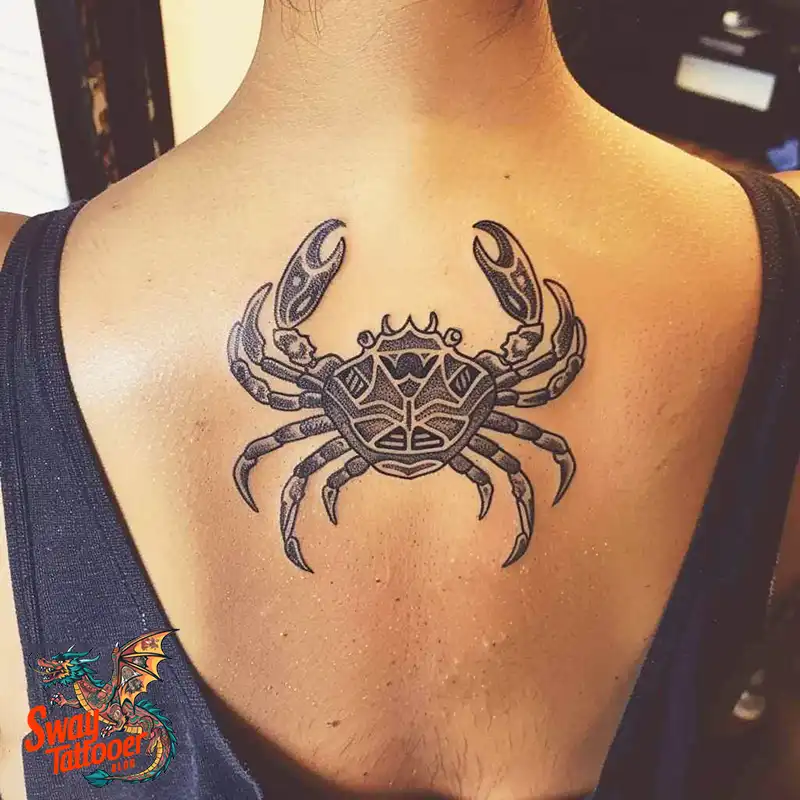 120 Crab Tattoo Design Ideas with Meaning and Symbolism 86 crab32