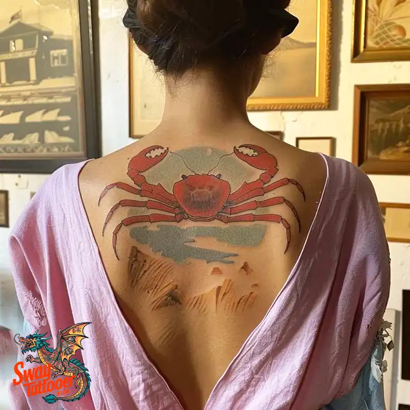 120 Crab Tattoo Design Ideas with Meaning and Symbolism 83 crab35