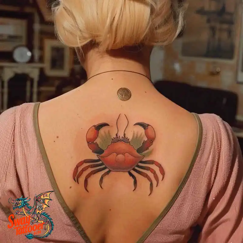 120 Crab Tattoo Design Ideas with Meaning and Symbolism 82 crab36