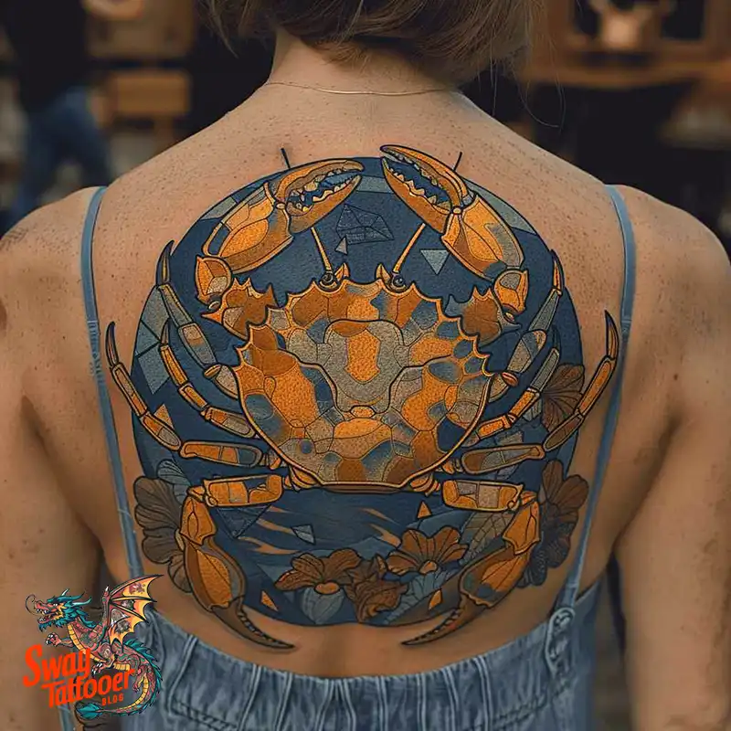120 Crab Tattoo Design Ideas with Meaning and Symbolism 81 crab37
