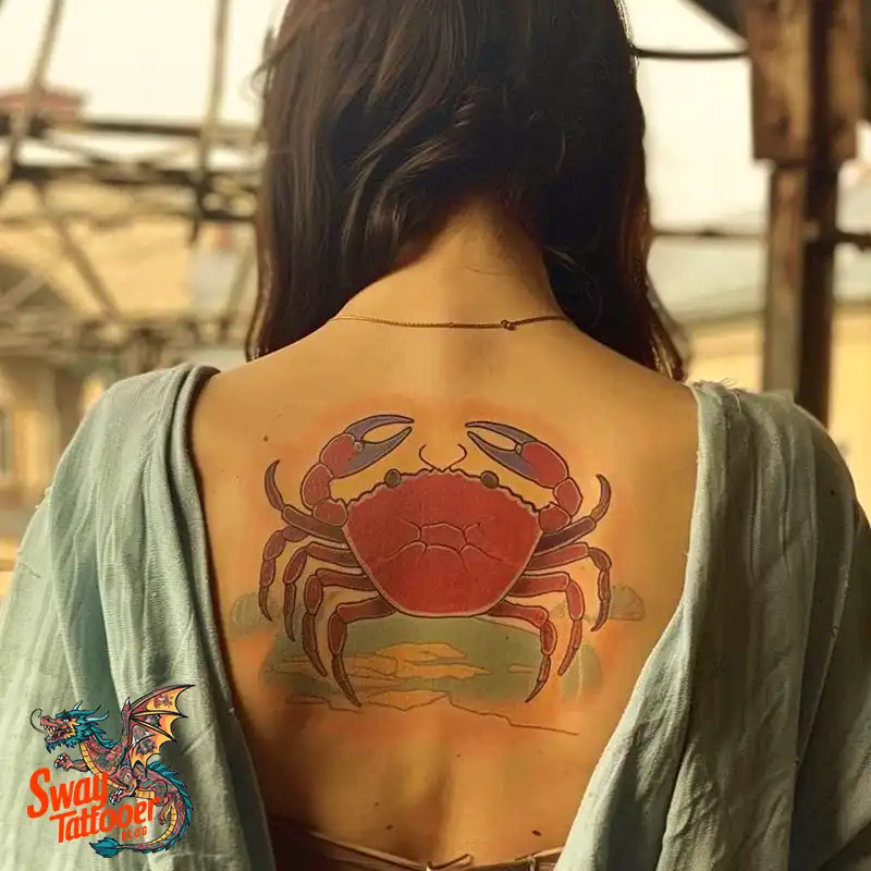 120 Crab Tattoo Design Ideas with Meaning and Symbolism 80 crab38