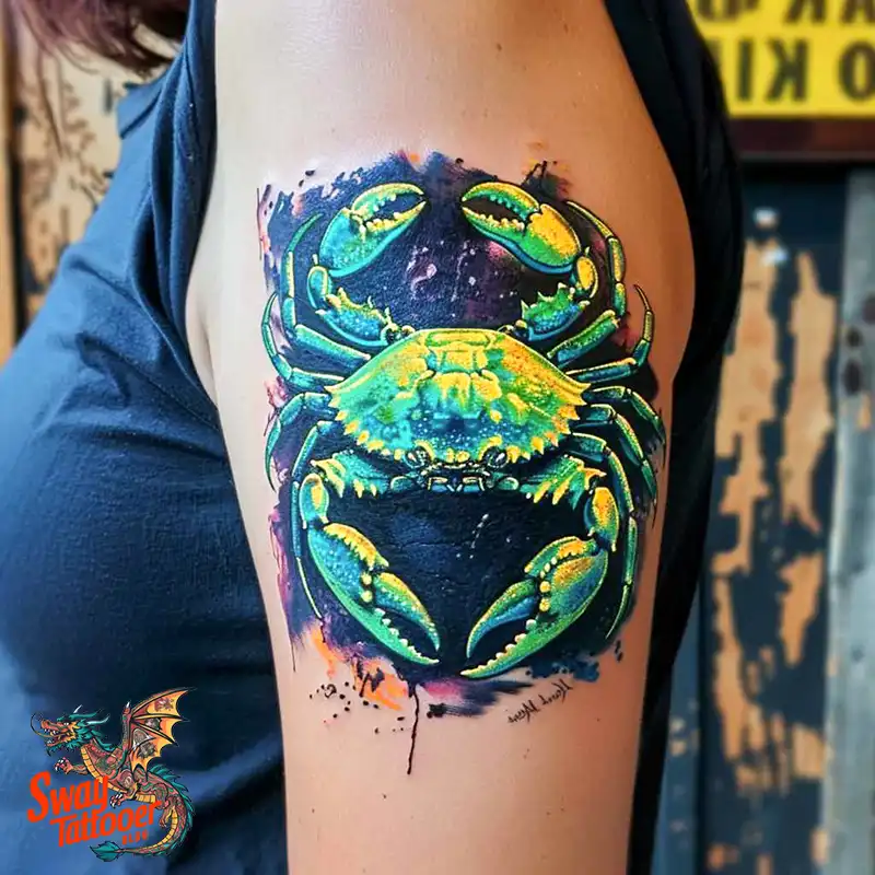 120 Crab Tattoo Design Ideas with Meaning and Symbolism 68 Crab Tattoo