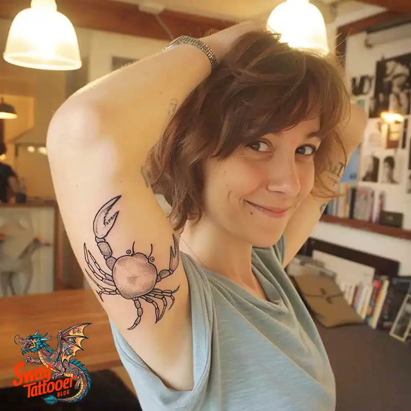 120 Crab Tattoo Design Ideas with Meaning and Symbolism 21 Crab Tattoo Design Ideas