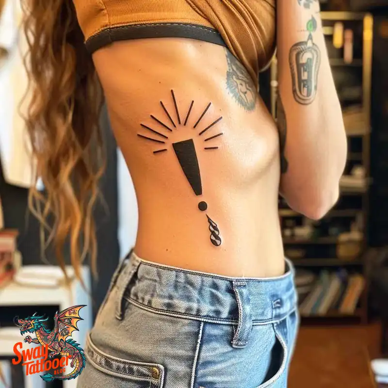 exclamation point tattoo