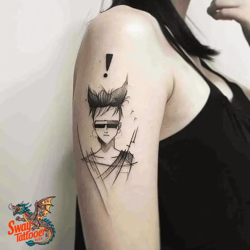 exclamation point tattoo