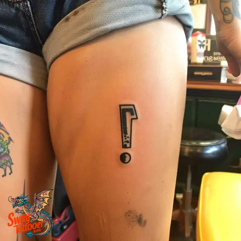 exclamation point tattoo
