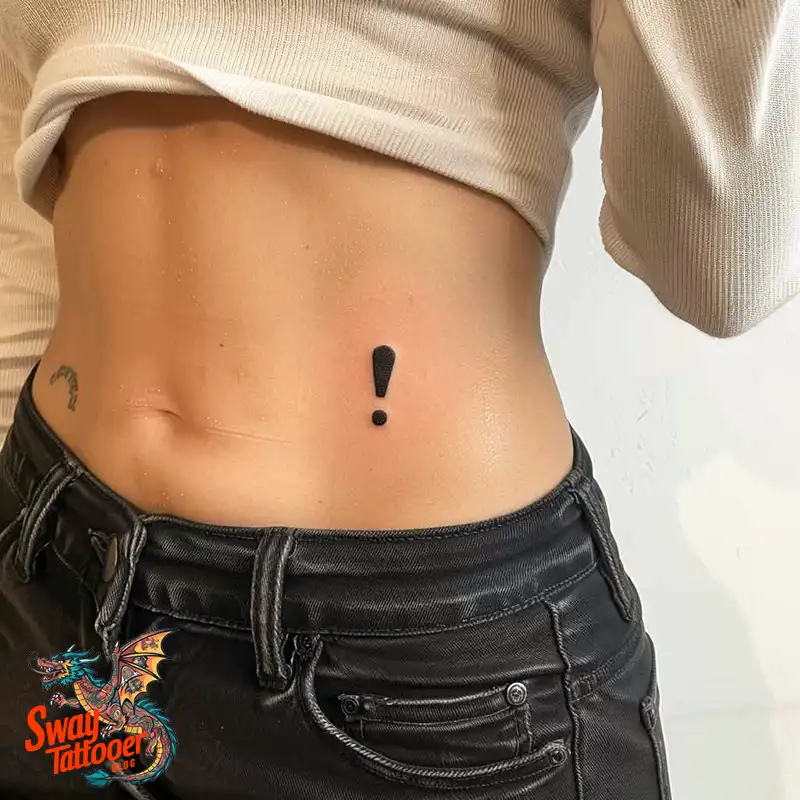 exclamation point tattoo