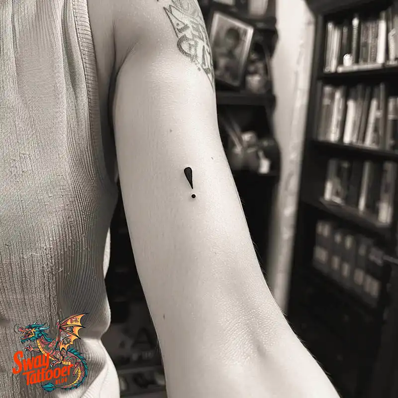 exclamation point tattoo