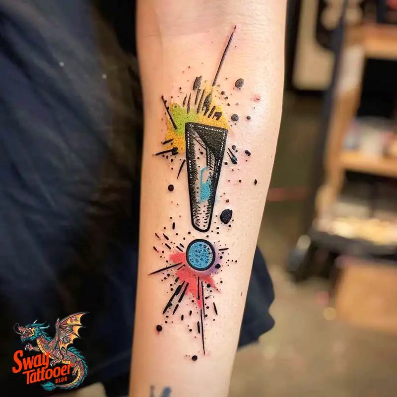 exclamation mark tattoo