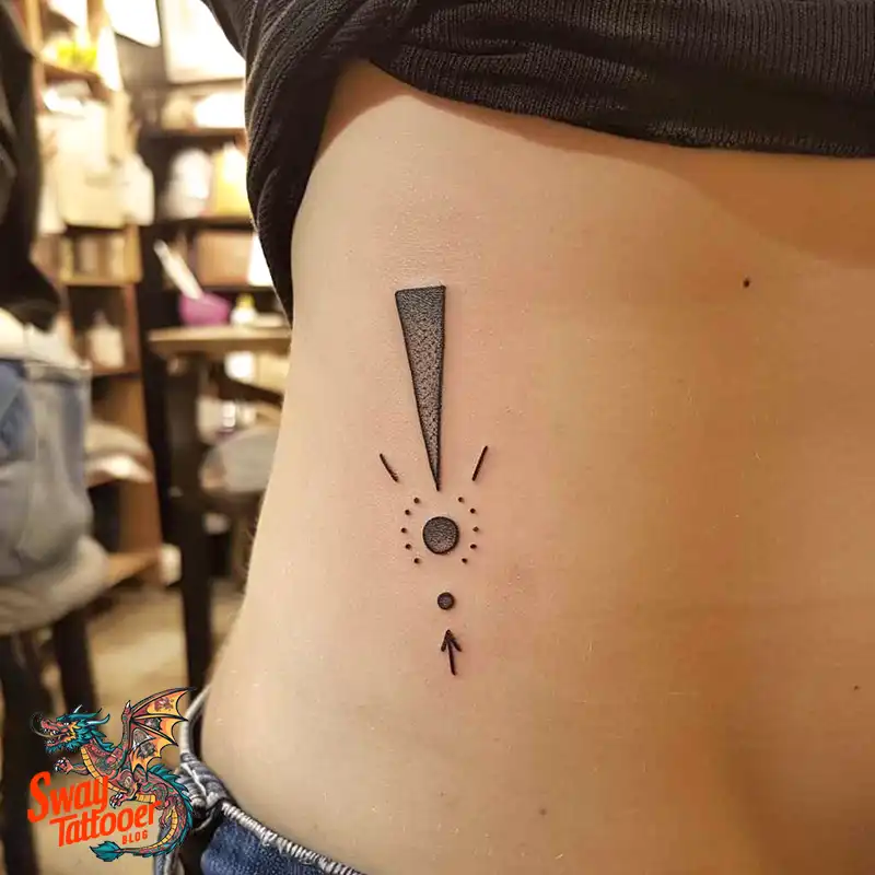 exclamation mark tattoo