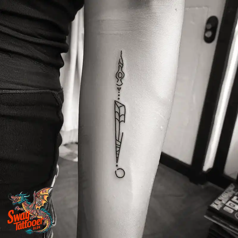 exclamation mark tattoo