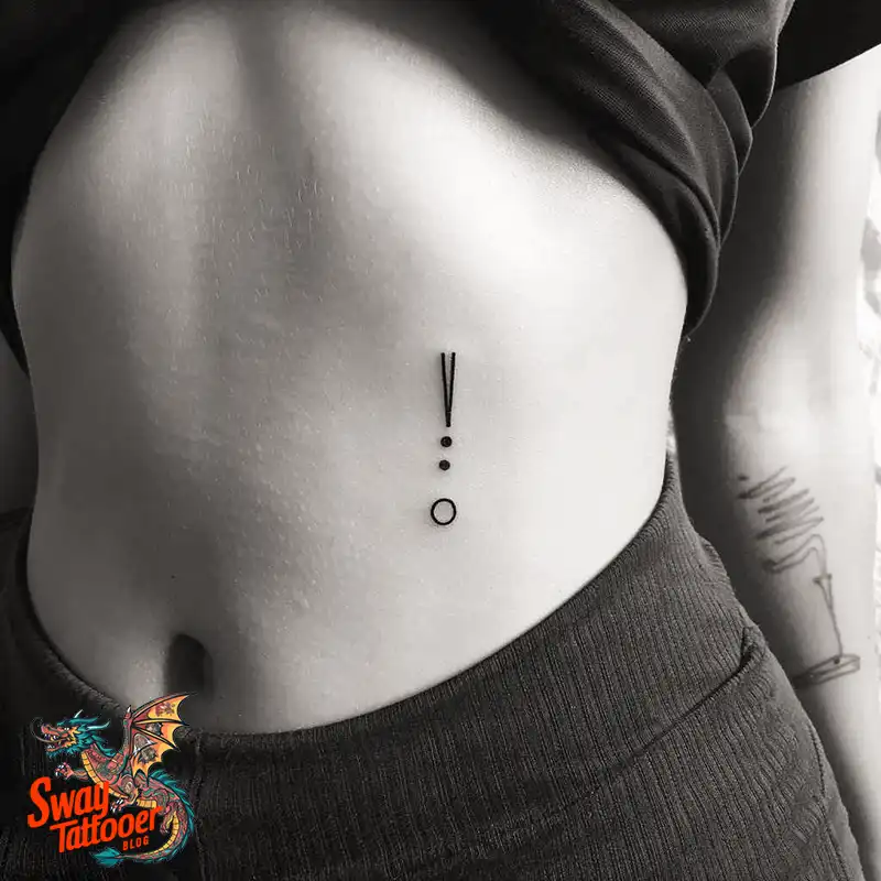 exclamation mark tattoo
