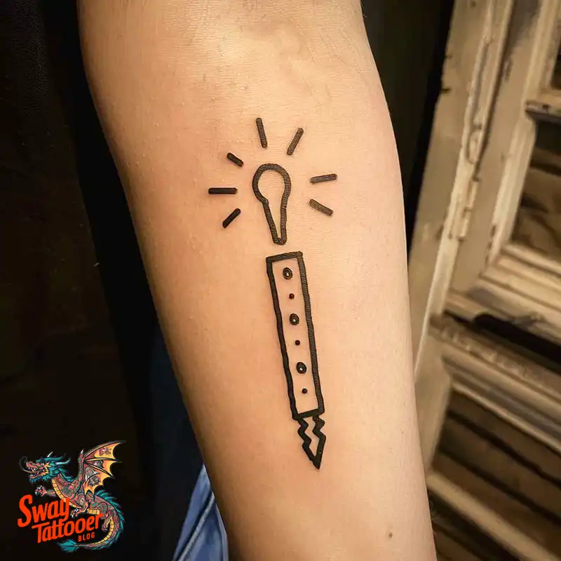 exclamation mark tattoo