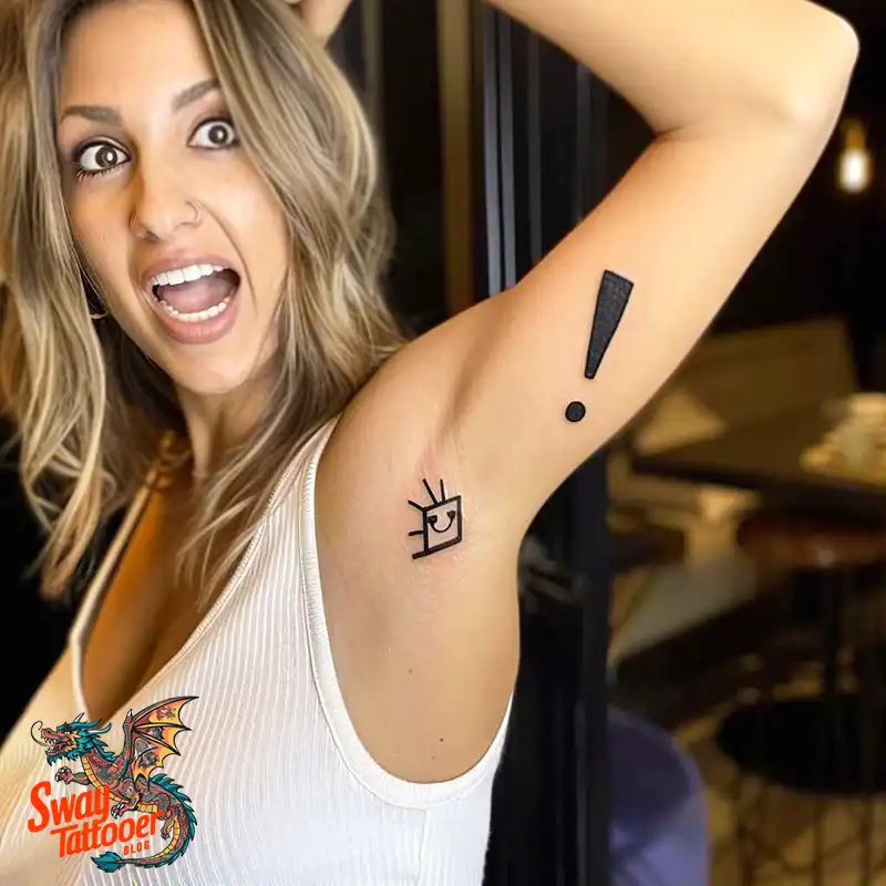 exclamation mark tattoo