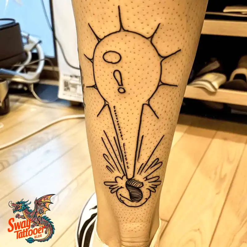 exclamation mark tattoo