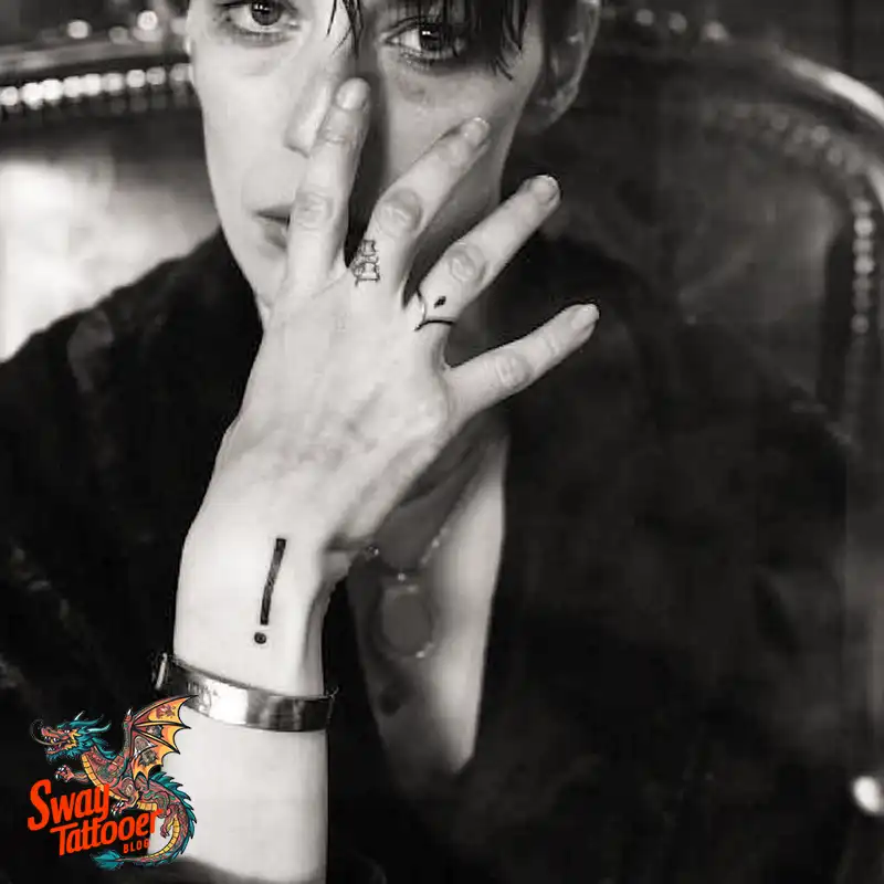 exclamation mark tattoo