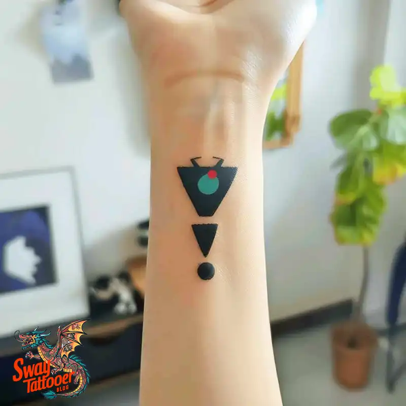 exclamation point tattoo