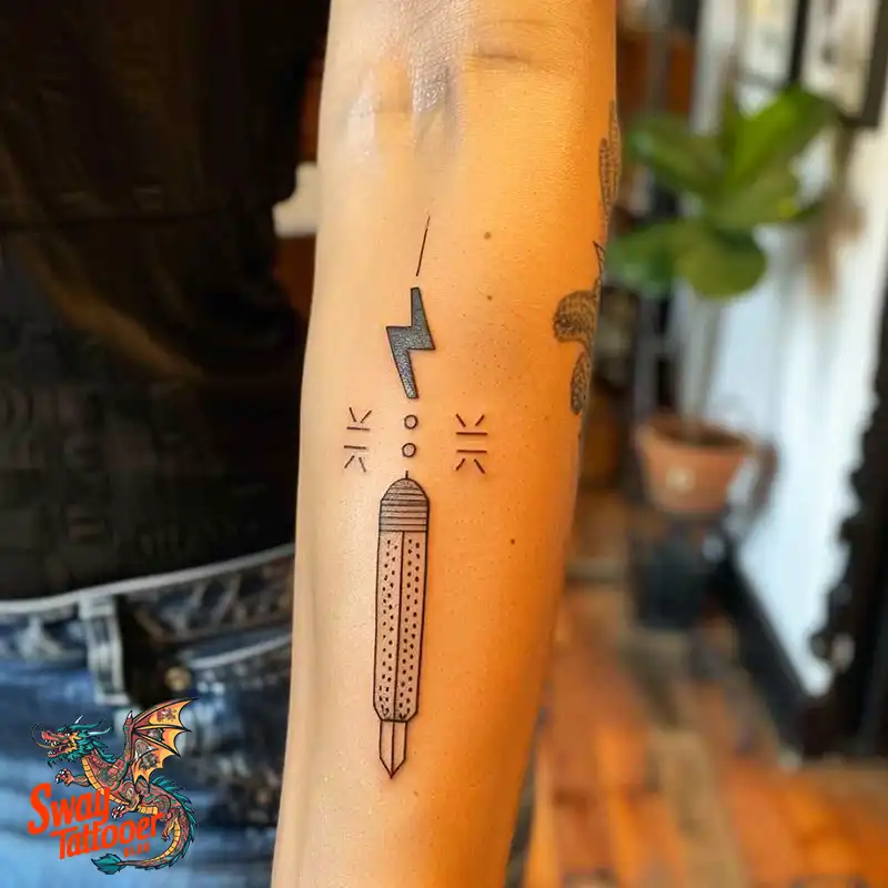 exclamation point tattoo