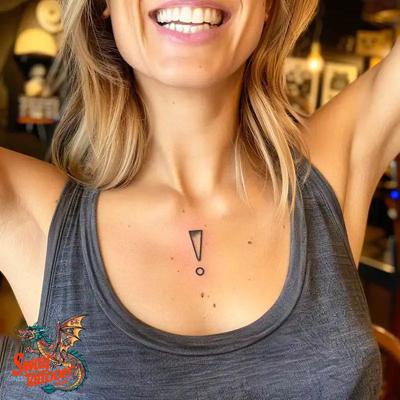 exclamation point tattoo