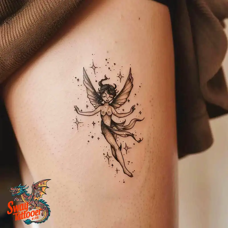 140 Fairy Tattoo Design Ideas: Meaning, Symbolism, & Styles 112 fairy25