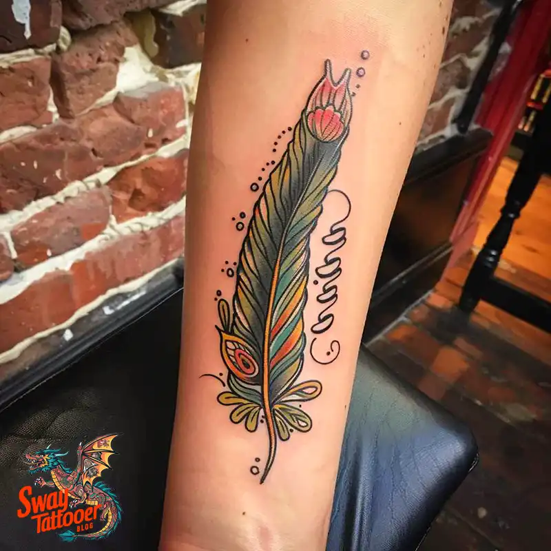 150 Feather Tattoo Designs with Deep Meanings Unveiled 134 feather 1