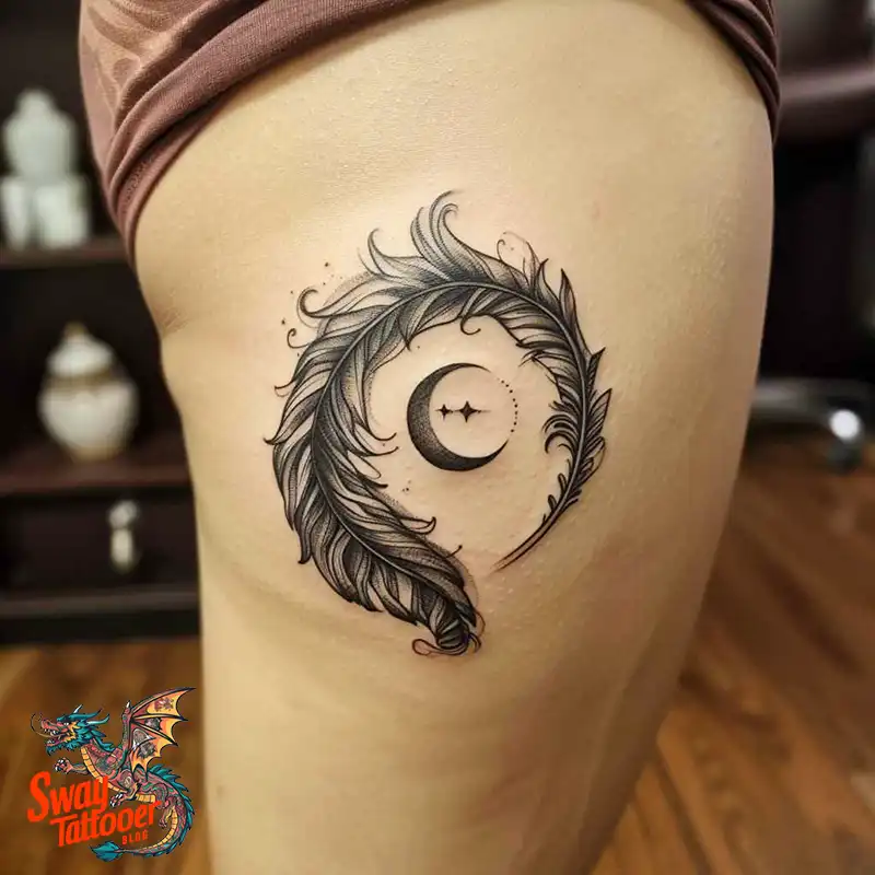 150 Feather Tattoo Designs with Deep Meanings Unveiled 146 feather13