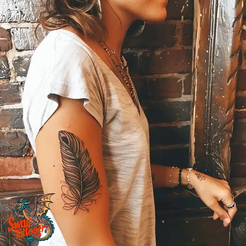 150 Feather Tattoo Designs with Deep Meanings Unveiled 8 Feather Tattoo Designs