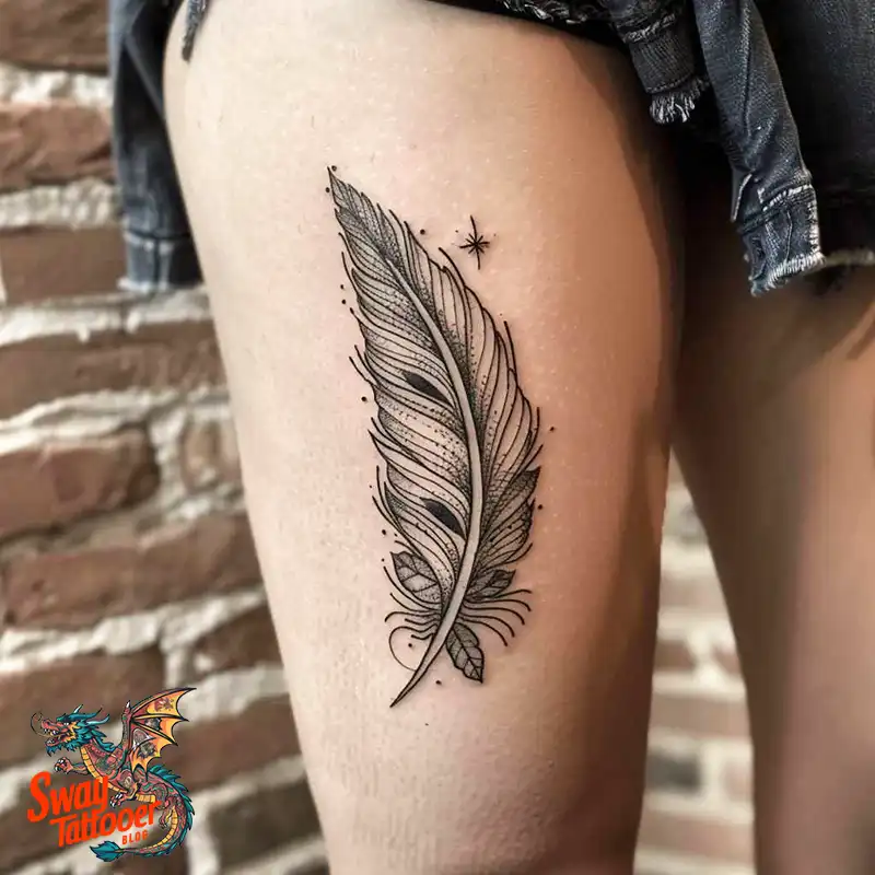 150 Feather Tattoo Designs with Deep Meanings Unveiled 109 feather40