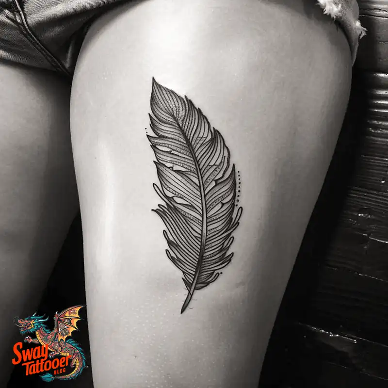 150 Feather Tattoo Designs with Deep Meanings Unveiled 108 feather41