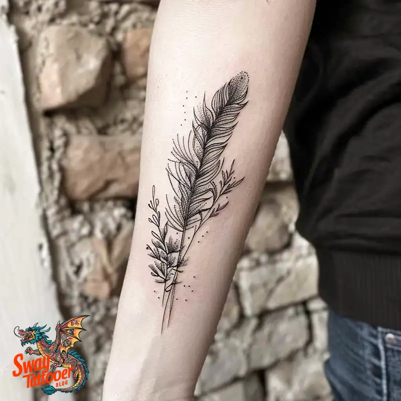 150 Feather Tattoo Designs with Deep Meanings Unveiled 107 feather42