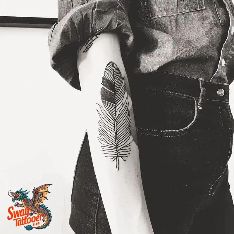 150 Feather Tattoo Designs with Deep Meanings Unveiled 91 feather47