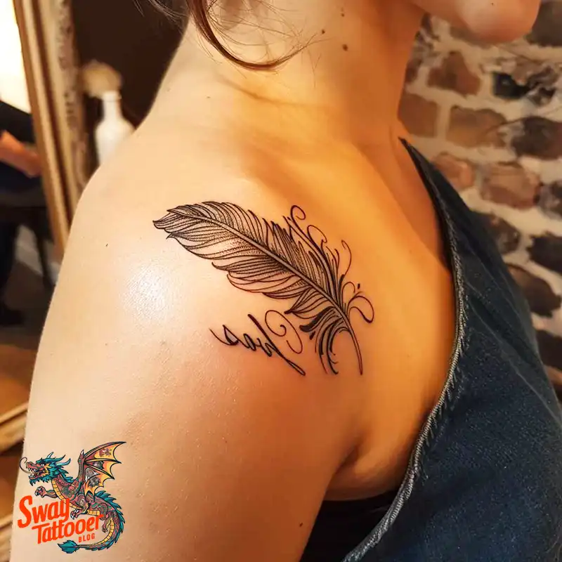 150 Feather Tattoo Designs with Deep Meanings Unveiled 100 feather50