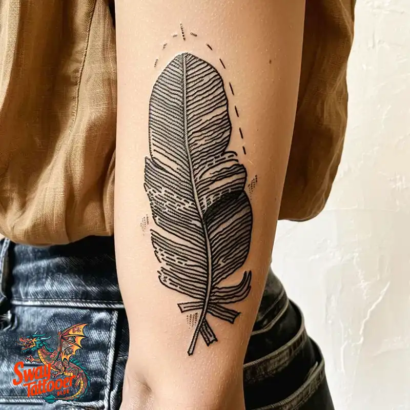 150 Feather Tattoo Designs with Deep Meanings Unveiled 98 feather52