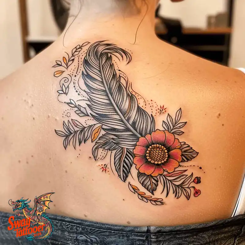 150 Feather Tattoo Designs with Deep Meanings Unveiled 139 feather6