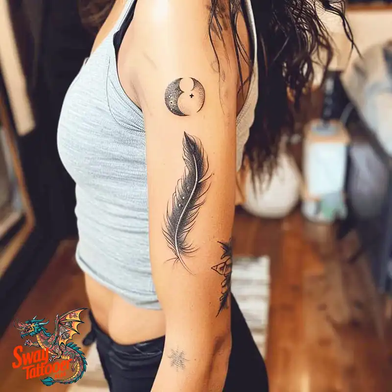 150 Feather Tattoo Designs with Deep Meanings Unveiled 72 Feather Tattoo