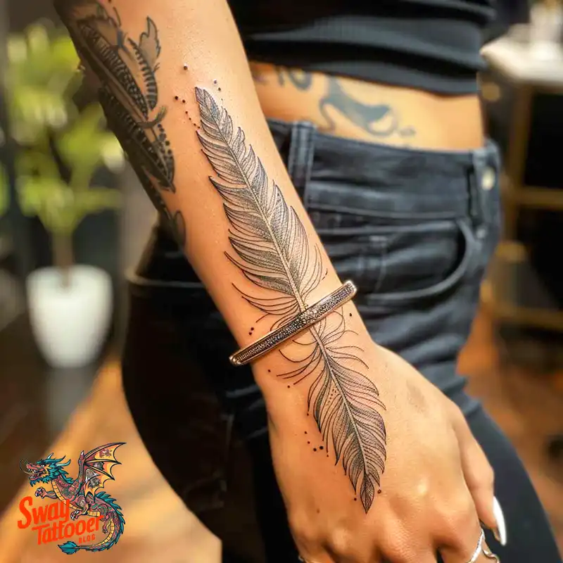 150 Feather Tattoo Designs with Deep Meanings Unveiled 64 Feather Tattoo Ideas