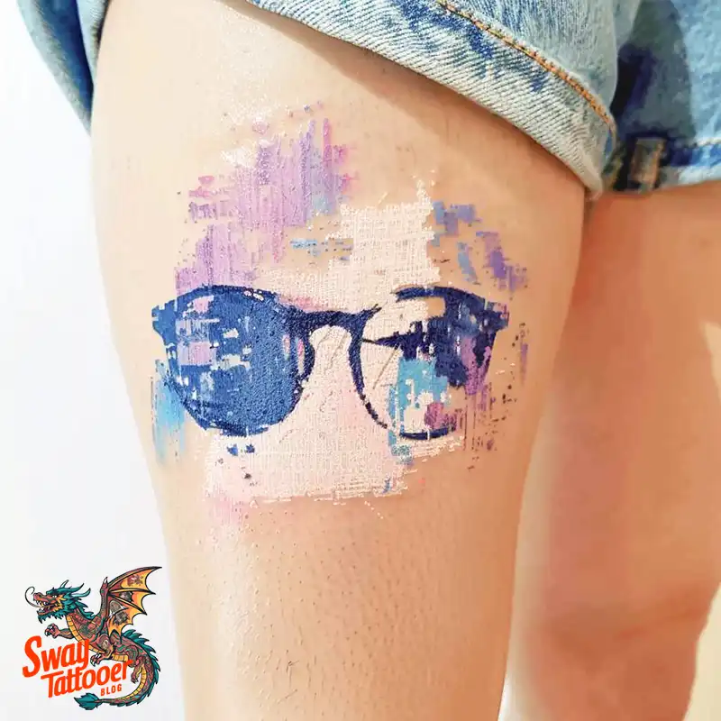 80 Glasses Tattoo Designs: Meaning, Art styles, and More 60 glasses18