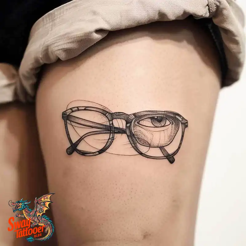 80 Glasses Tattoo Designs: Meaning, Art styles, and More 58 Glasses Tattoo