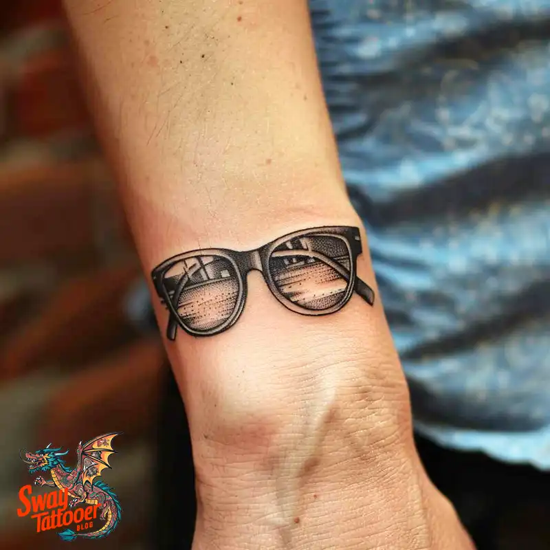 80 Glasses Tattoo Designs: Meaning, Art styles, and More 56 Glasses Tattoo